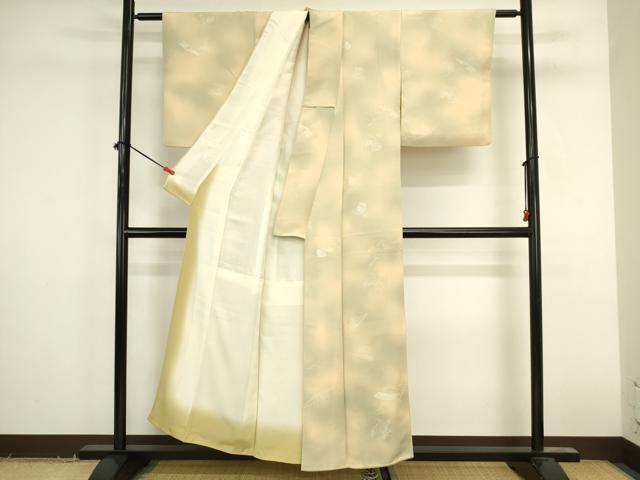 平和屋着物■上質な小紋　器物地紋　暈し染め　正絹　逸品　DABK6660ya