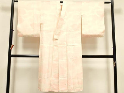平和屋着物■長襦袢　無双仕立て　紗綾形地紋　雲文　暈し染め　正絹　逸品　DABK6667ya