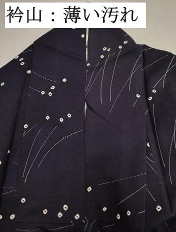平和屋着物■上質な小紋　絞り　抽象文様　正絹　逸品　DABK6695ya
