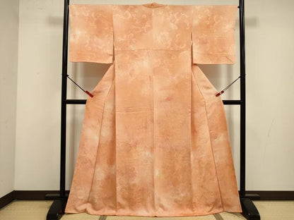 平和屋着物■上質な小紋　抽象文様　暈し染め　正絹　逸品　DABK6700ya