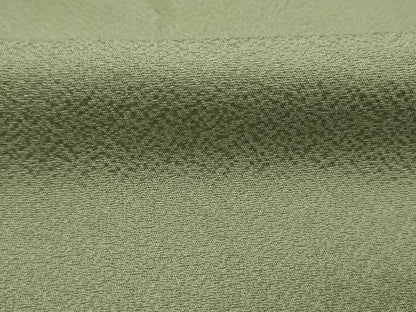 平和屋着物■上質な色無地　山葵色　正絹　逸品　DABK6720ya