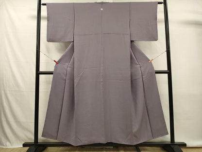 平和屋着物■上質な色無地　霞地紋　半色　正絹　逸品　DABK6727ya