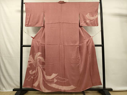 平和屋着物■訪問着　絞り　束ね熨斗文　正絹　逸品　DABK6732ya