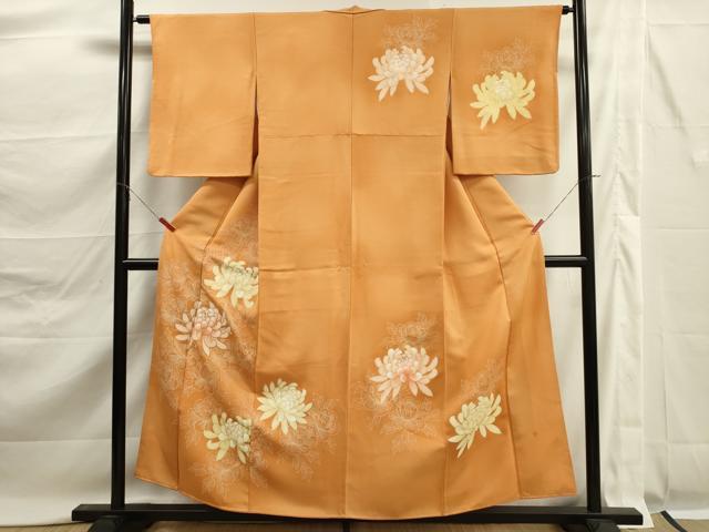 平和屋着物■訪問着　乱菊　暈し染め　金彩　正絹　逸品　DABK6756ya