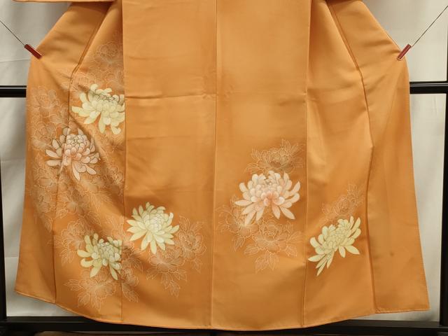 平和屋着物■訪問着　乱菊　暈し染め　金彩　正絹　逸品　DABK6756ya