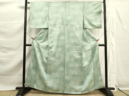平和屋着物■上質な小紋　枝葉文　暈し染め　正絹　逸品　DABK6771ya