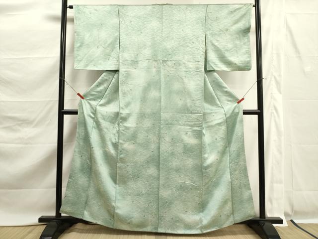 平和屋着物■上質な小紋　枝葉文　暈し染め　正絹　逸品　DABK6771ya