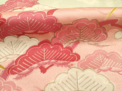 平和屋着物■豪華振袖　駒刺繍　草花文　暈し染め　金彩　正絹　逸品　DABK6777ya
