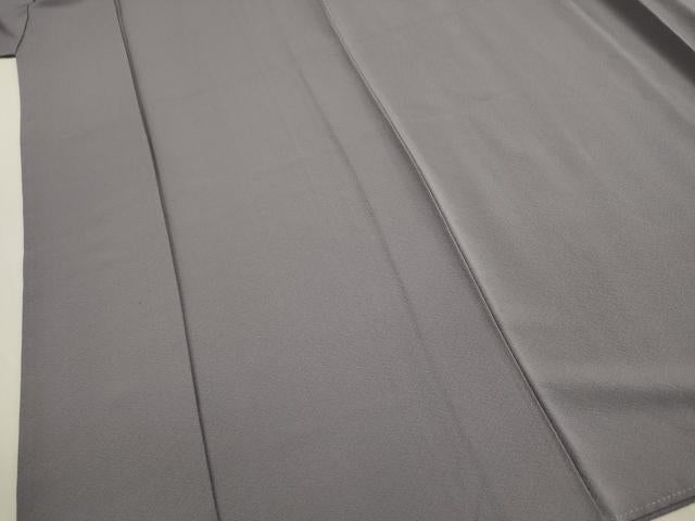 平和屋着物■上質な色無地　作家物　銀鼠色　正絹　逸品　DABK6791ya