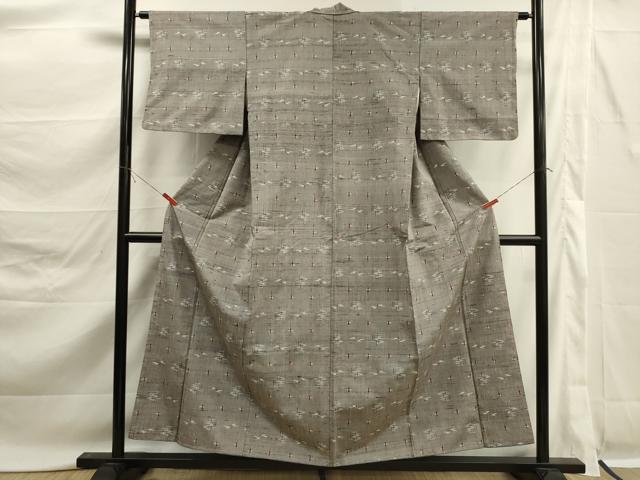平和屋着物■上質な紬　抽象文様　正絹　逸品　DABK6806ya