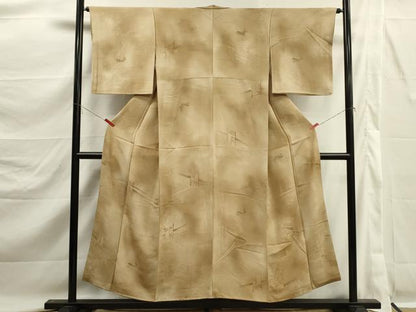 平和屋着物■上質な小紋　地紋起こし　雲取り風景文　暈し染め　正絹　逸品　DABK6820ya