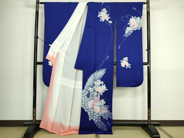 平和屋着物■豪華振袖　貝桶花文　正絹　逸品　DABK6843ya