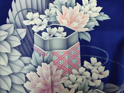 平和屋着物■豪華振袖　貝桶花文　正絹　逸品　DABK6843ya
