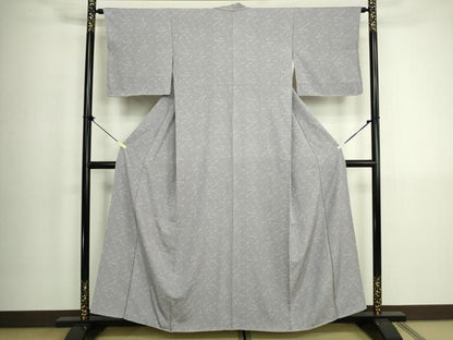 平和屋着物■上質な小紋　立波花文　正絹　逸品　未使用　DABK6845ya