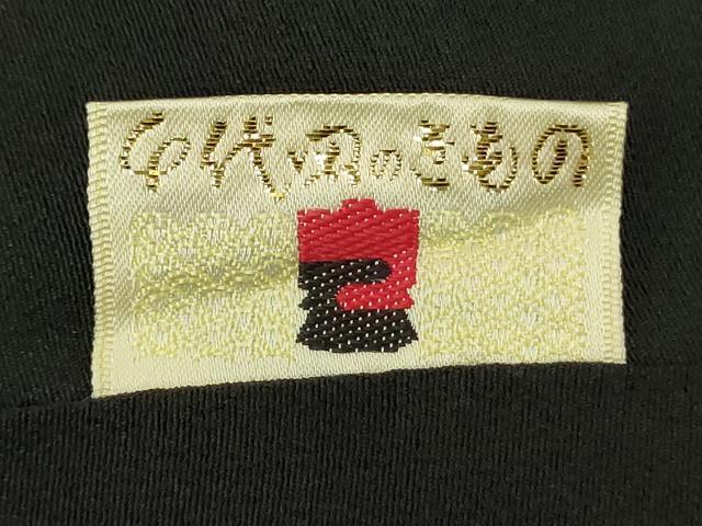 平和屋着物■豪華黒留袖　友禅　作家物　扇面花松文　正絹　逸品　DABK6850ya