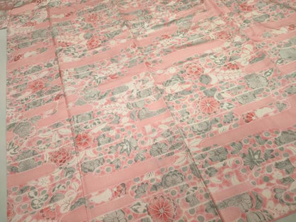 平和屋着物■上質な小紋　辻が花　正絹　逸品　DABK6852ya