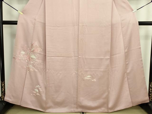 平和屋着物■訪問着　総刺繍　風景文　正絹　逸品　DABK6859ya