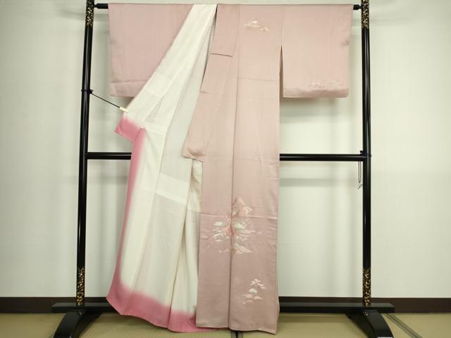 平和屋着物■訪問着　総刺繍　風景文　正絹　逸品　DABK6859ya