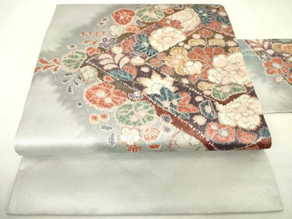 平和屋着物◎九寸名古屋帯　辻が花　正絹　逸品　DABK6919ya