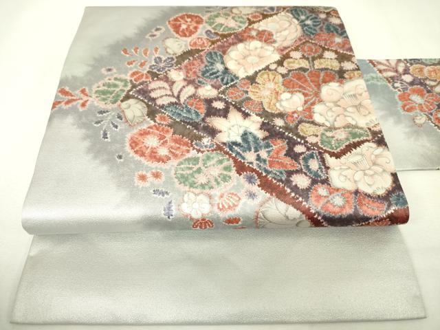 平和屋着物◎九寸名古屋帯　辻が花　正絹　逸品　DABK6919ya