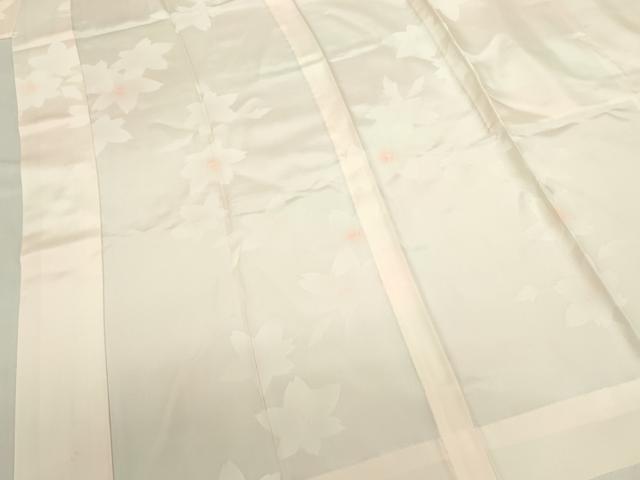 平和屋着物■長襦袢　無双仕立て　舞桜文　暈し染め　正絹　逸品　DABK6979ya