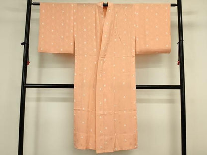 平和屋着物■長襦袢　無双仕立て　絞り　麻の葉文様　正絹　逸品　DABK6983ya