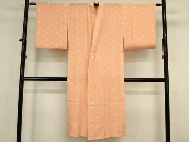 平和屋着物■長襦袢　無双仕立て　絞り　麻の葉文様　正絹　逸品　DABK6983ya