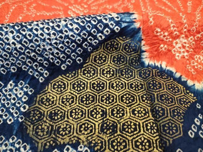 平和屋着物■訪問着　駒刺繍　絞り　枝花文　金彩　正絹　逸品　DABK6994ya