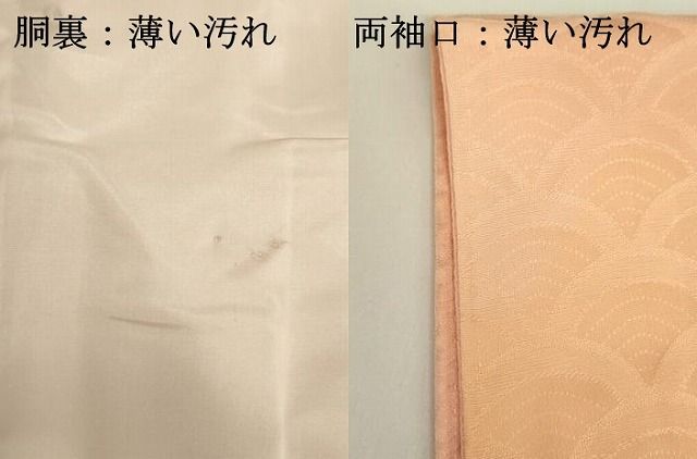 平和屋着物■上質な小紋　青海波地紋　暈し染め　正絹　逸品　DABK6995ya