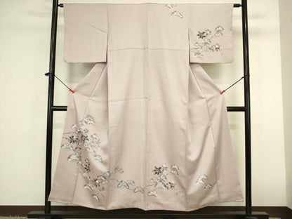 平和屋着物■訪問着　枝花文　暈し染め　正絹　逸品　DABK6996ya