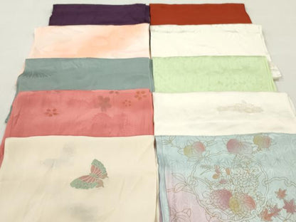 平和屋着物★和装小物　帯揚げ10枚セット　正絹　逸品　DABK7025xg