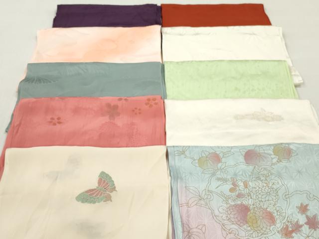 平和屋着物★和装小物　帯揚げ10枚セット　正絹　逸品　DABK7025xg
