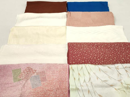 平和屋着物★和装小物　帯揚げ10枚セット　正絹　逸品　DABK7048xg