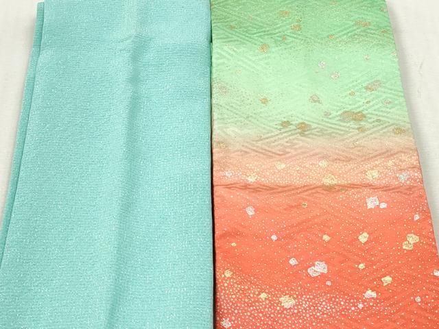 平和屋着物▼和装小物　重ね衿・伊達衿　まとめて20点　紗綾形　花菱文　花丸文　箔散らし　金銀彩　未使用品あり　逸品　DABK7125xg