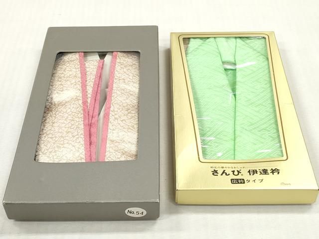 平和屋着物▼和装小物　重ね衿・伊達衿　まとめて20点　紗綾形　花菱文　花丸文　箔散らし　金銀彩　未使用品あり　逸品　DABK7125xg