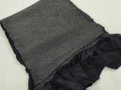 平和屋着物▼男性　和装小物　兵児帯4点セット　総絞り　黒色　灰色　赤墨色　全て正絹　逸品　DABK7148xg