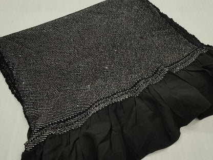 平和屋着物▼男性　和装小物　兵児帯4点セット　総絞り　黒色　留紺色　鉄黒色　未使用あり　全て正絹　逸品　DABK7160xg
