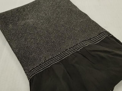 平和屋着物▼男性　和装小物　兵児帯4点セット　総絞り　留紺色　蝋色　全て正絹　逸品　DABK7161xg