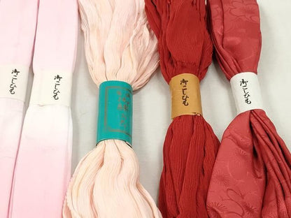 平和屋着物▼和装小物　着付け用品　まとめて25点　腰紐　絞り　未使用品多数　逸品　DABK7189xg