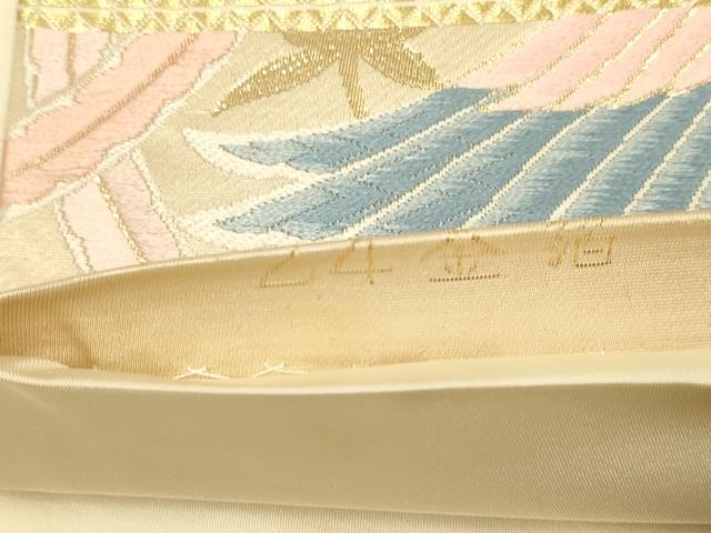 平和屋本店▼六通柄袋帯　唐織　鳳凰花文　24金箔　しょう美　正絹　逸品　DABK7562du