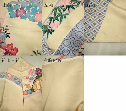 平和屋着物●豪華振袖　友禅　吉祥花文　正絹　逸品　DABK7864du