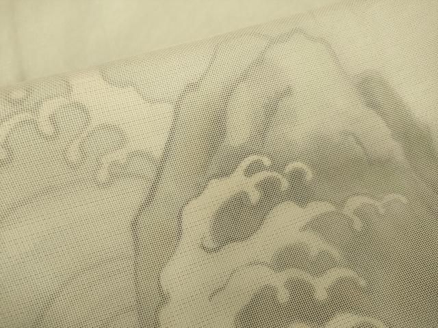 平和屋着物▽訪問着　無双　紗袷　紗×絽　立波文　正絹　逸品　DABK7900du