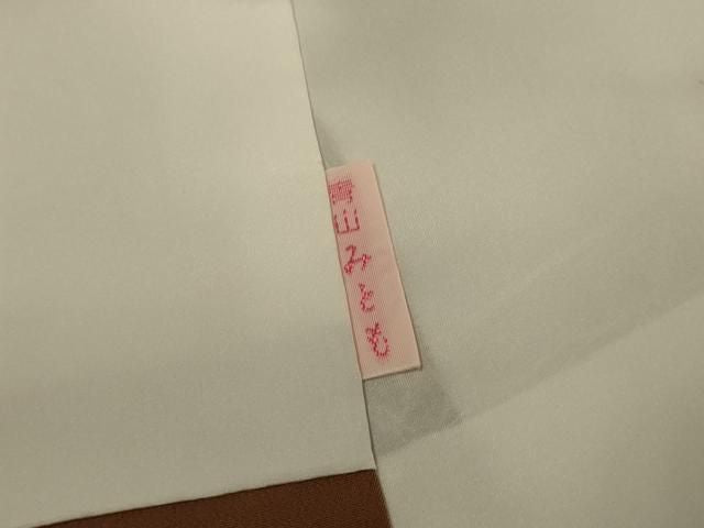 平和屋着物●青山みとも　小紋　跳び兎　鬼しぼ縮緬　正絹　逸品　DABK7986du