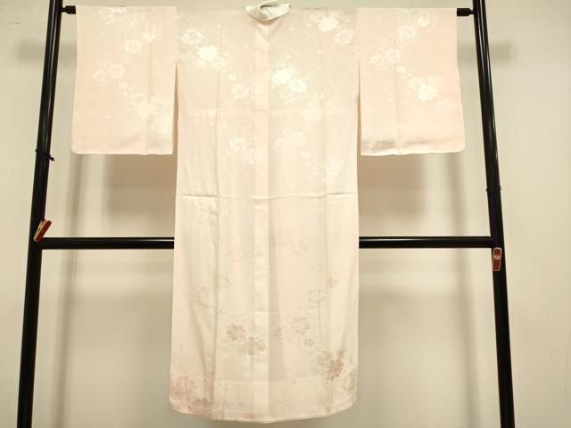 平和屋着物●長襦袢　無双仕立て　舞花地紋　暈し染め　正絹　逸品　DABK7991du