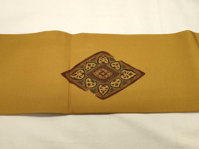 平和屋着物◎九寸名古屋帯　舞花文　正絹　逸品　DABK8091ar