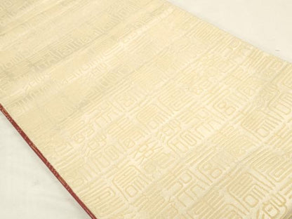 平和屋着物◎両面　全通柄袋帯　寿字文　金糸　正絹　逸品　未使用　DABK8182ar