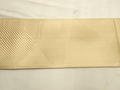 平和屋着物◎本場筑前博多織　八寸名古屋帯　幾何学文様　正絹　逸品　DABK8232ar