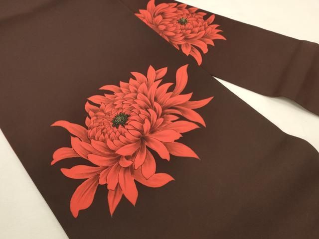平和屋着物◎九寸名古屋帯　ろうけつ染め　乱菊　金彩　正絹　逸品　DABK8247ar