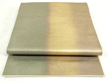 平和屋着物◎六通柄袋帯　霞間道　金糸　引箔　正絹　逸品　DABK8537cm