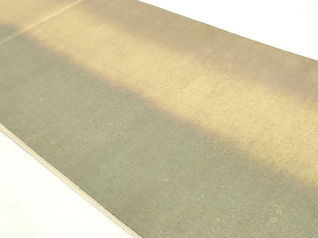 平和屋着物◎六通柄袋帯　霞間道　金糸　引箔　正絹　逸品　DABK8537cm